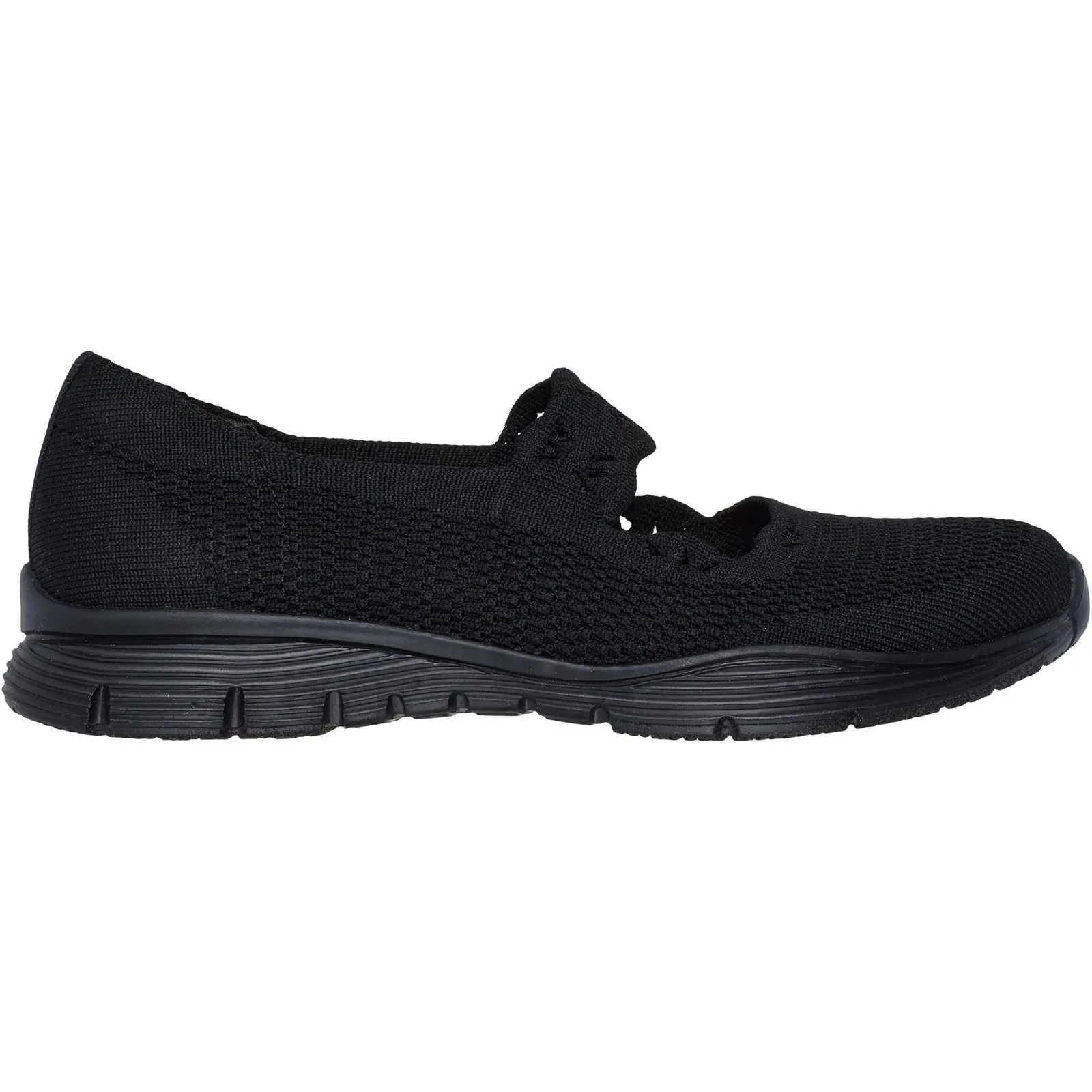 Skechers Seager Cute N' Coy Textile Women's Black Trainers