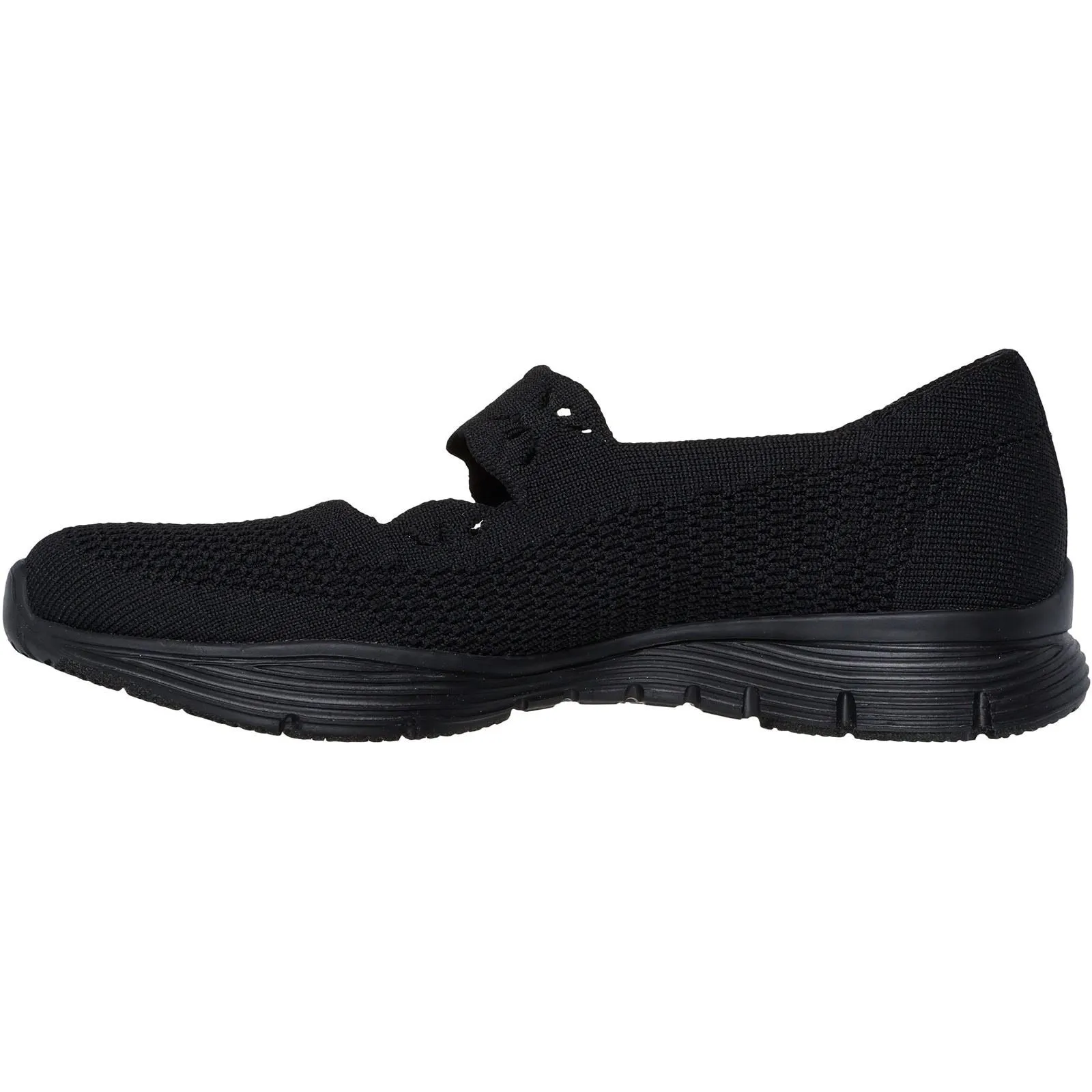 Skechers Seager Cute N' Coy Textile Women's Black Trainers