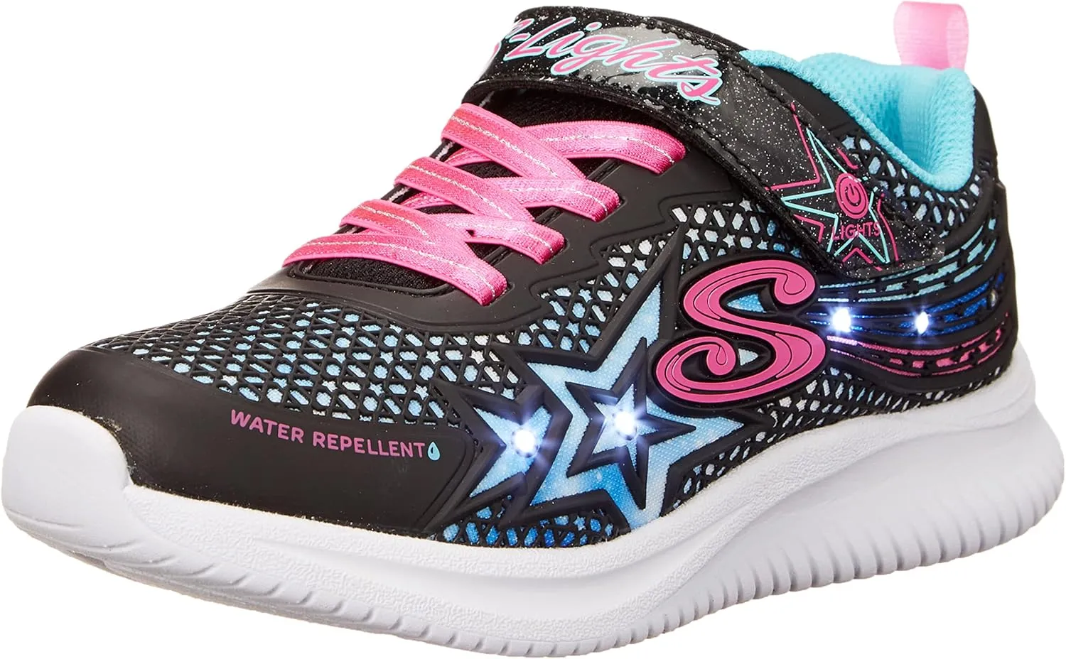 Skechers Unisex-Child Jumpsters-Wishful Star Sneaker
