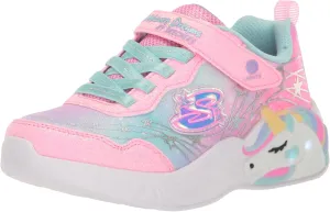 Skechers Unisex-Child Unicorn Dreams-Wishful Magi Sneaker