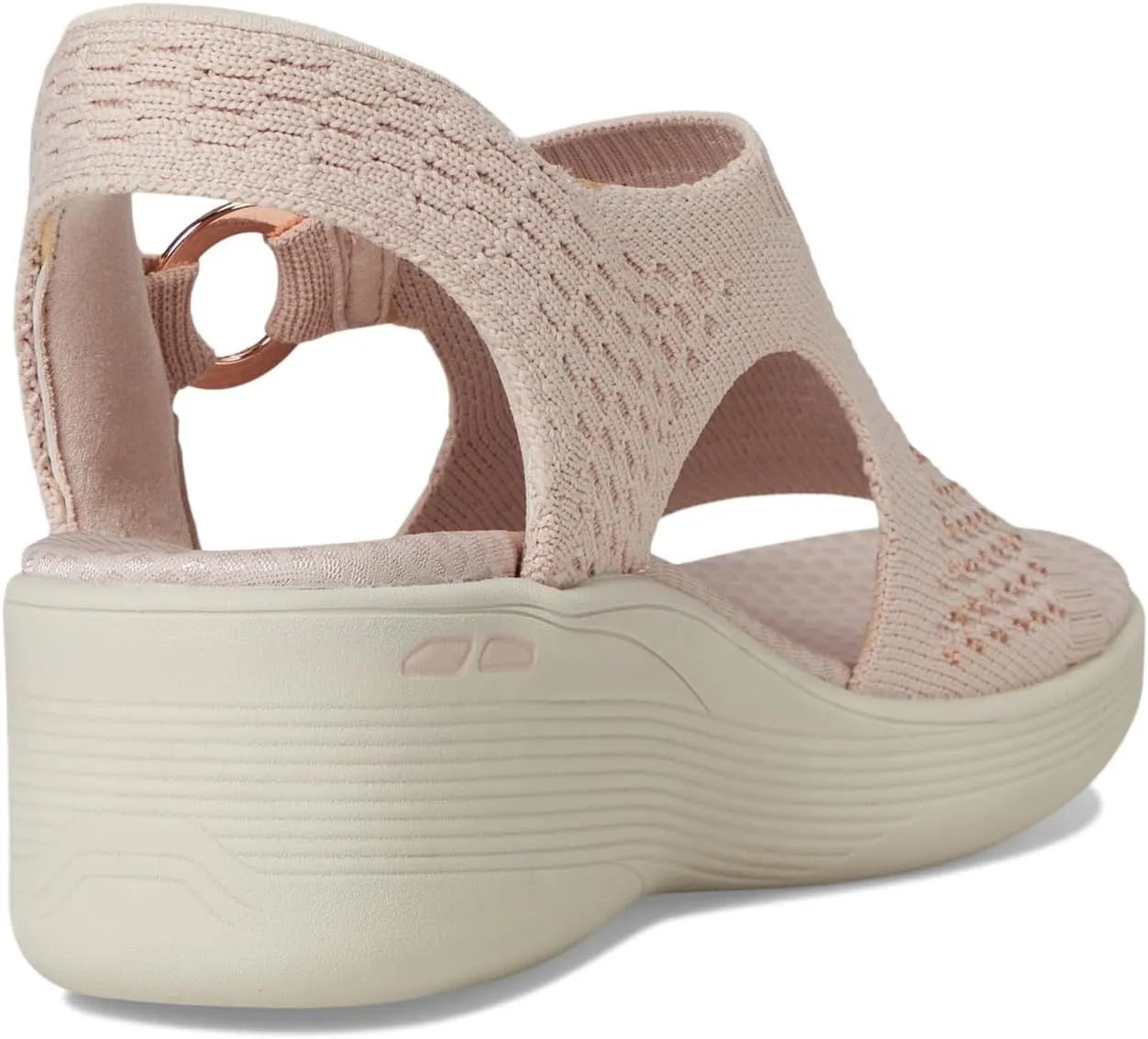Skechers Women's Martha Stewart's Pier-lite-Park Path Hands Free Slip-ins Wedge Sandal