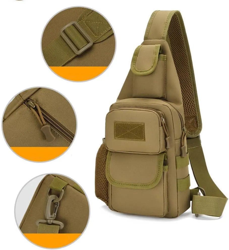 Sling Bag Crossbody Backpack for Men,Handiness Skiing Sling Bag, Lightweight Daypack for Hiking Travel (Color 2)