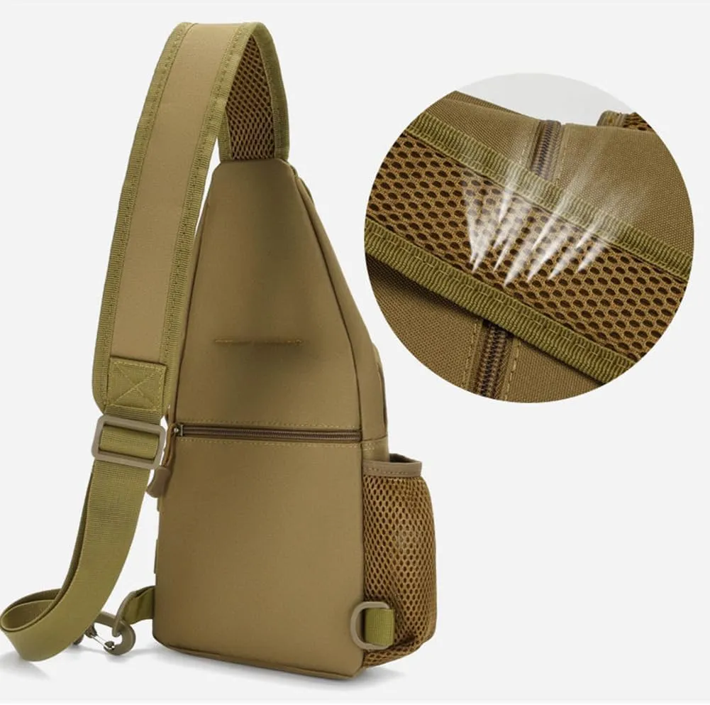 Sling Bag Crossbody Backpack for Men,Handiness Skiing Sling Bag, Lightweight Daypack for Hiking Travel (Color 2)