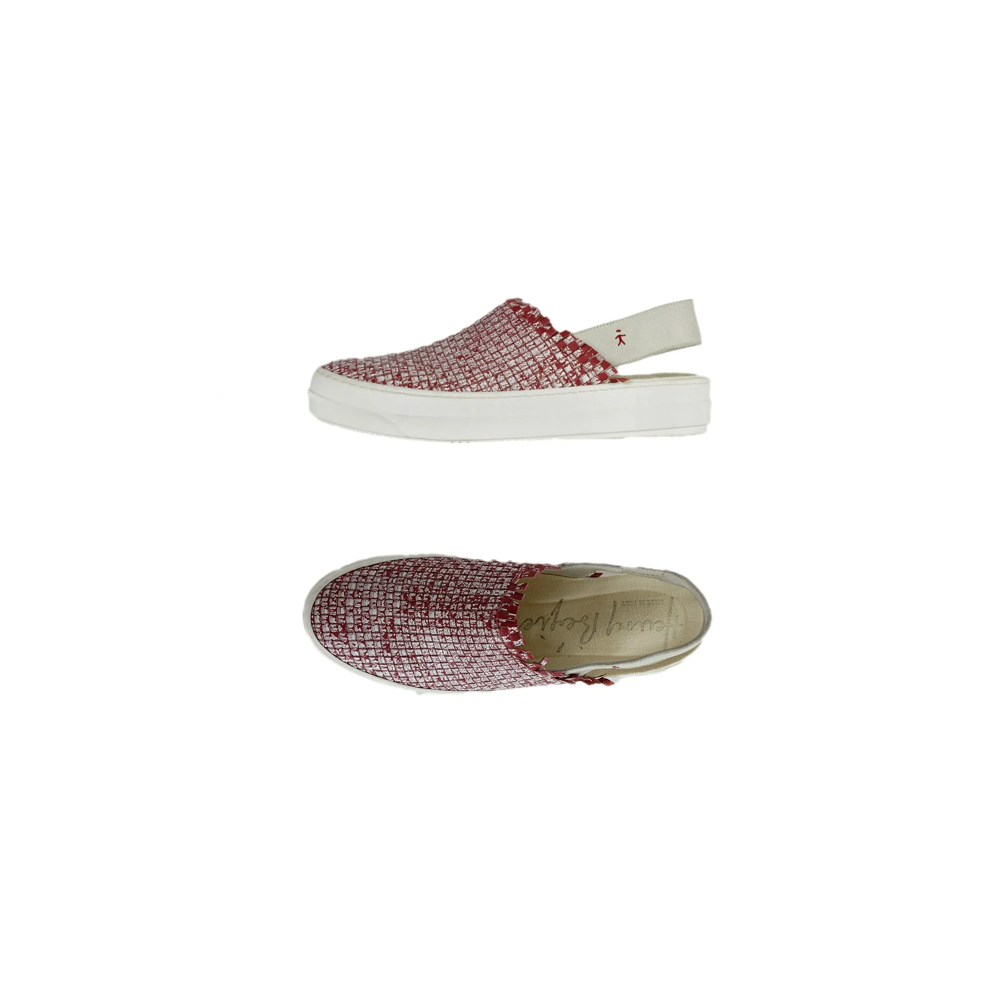Slip On Slingback Intreccio Maltinto Red