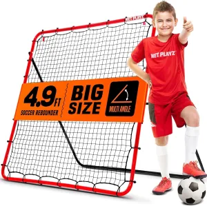 Soccer Rebounder, Kickback Rebound Net - Football Training Gifts, Aids & Equipment for Kids, Teens & All Ages, Perfect Storage