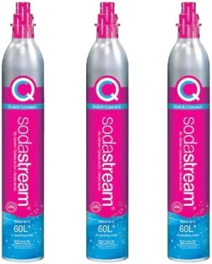 sodastream 60 L Co2 Carbonator, No Exchange or Gift Card. Quick Connect ONLY! (Only works with Soda Stream machines that use Quick Connect)!
