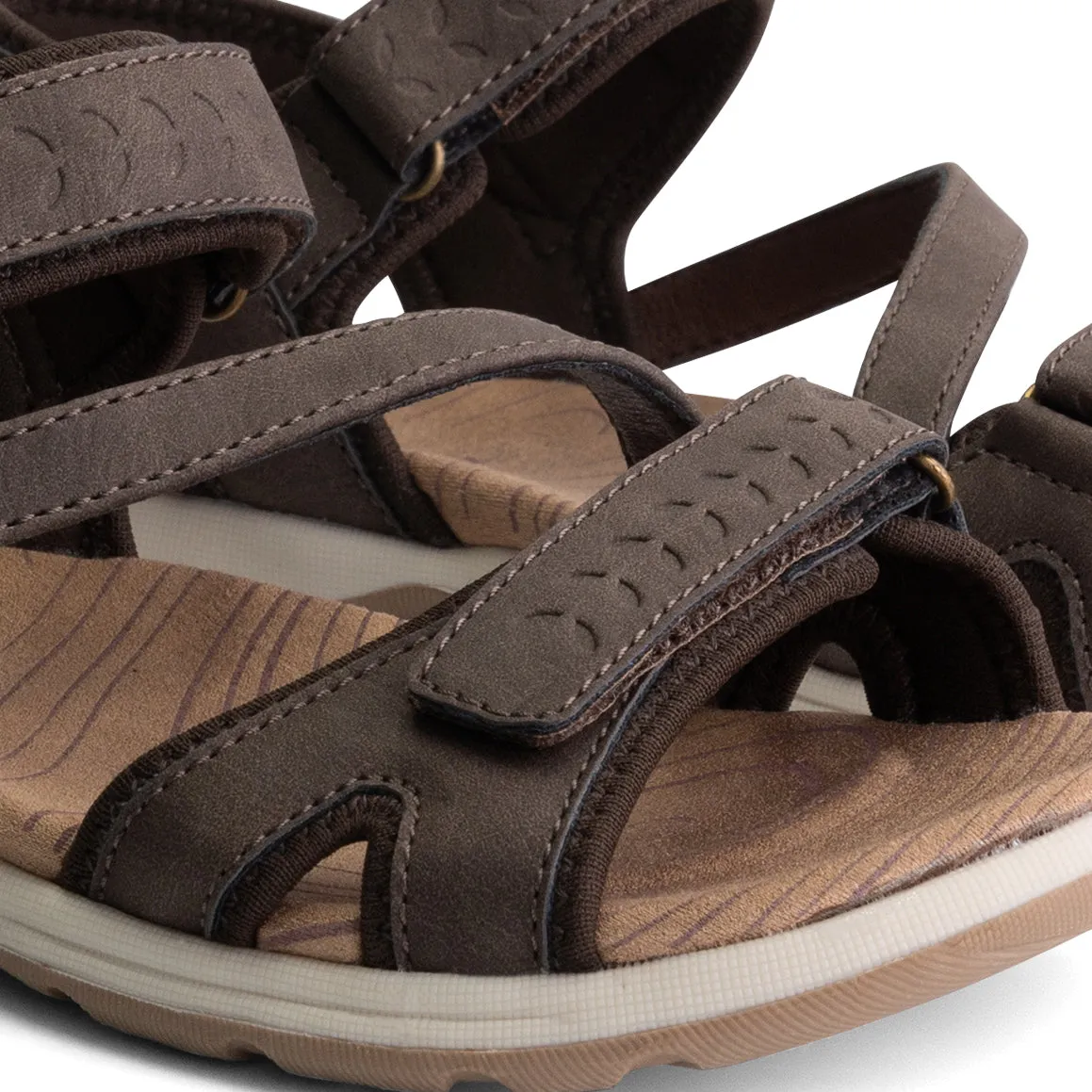 Sollia - Hiking sandals - Women - Dark brown