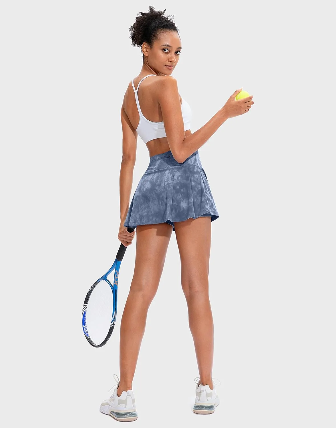 Soothfeel Pleated Tennis Skirt for Women with Pockets Women's High Waisted Athletic Golf Skorts Skirts for Workout Running