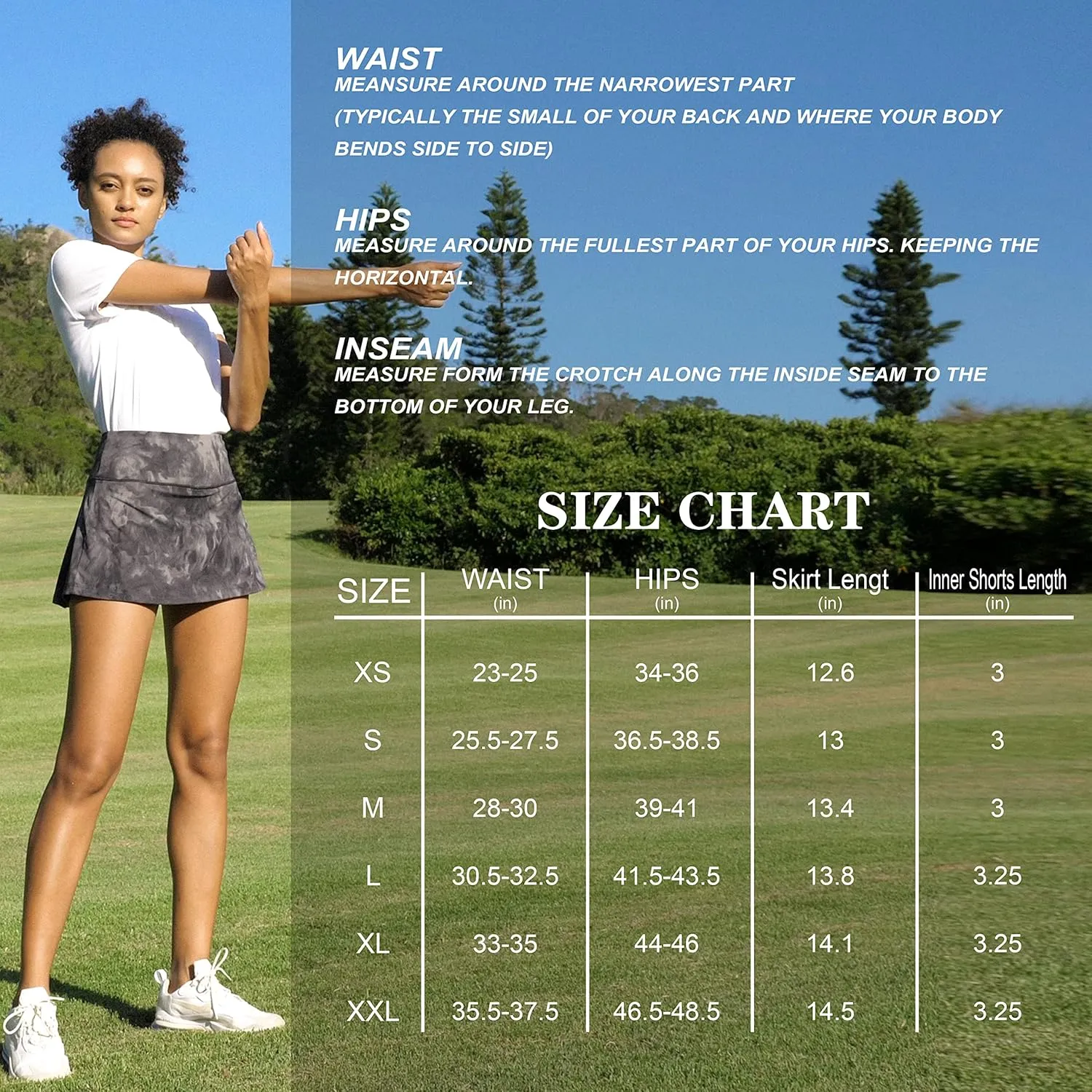Soothfeel Pleated Tennis Skirt for Women with Pockets Women's High Waisted Athletic Golf Skorts Skirts for Workout Running