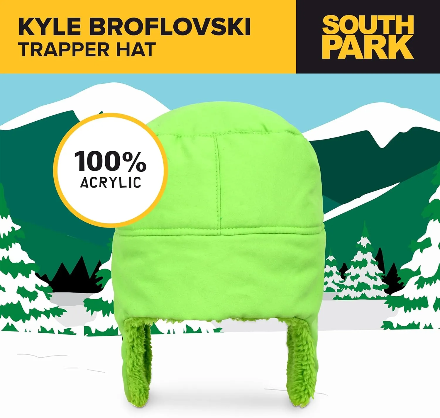 South Park Character Cosplay Headwear, Stan Marsh, Kyle Broflovski, Eric Cartman, and Kenny McCormick Designs
