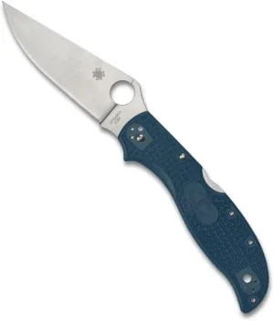 Spyderco Stretch 2 XL Lightweight Folding Pocket Knife with K390 Stainless Steel Blade and Blue FRN Handle - PlainEdge - C258FPK390