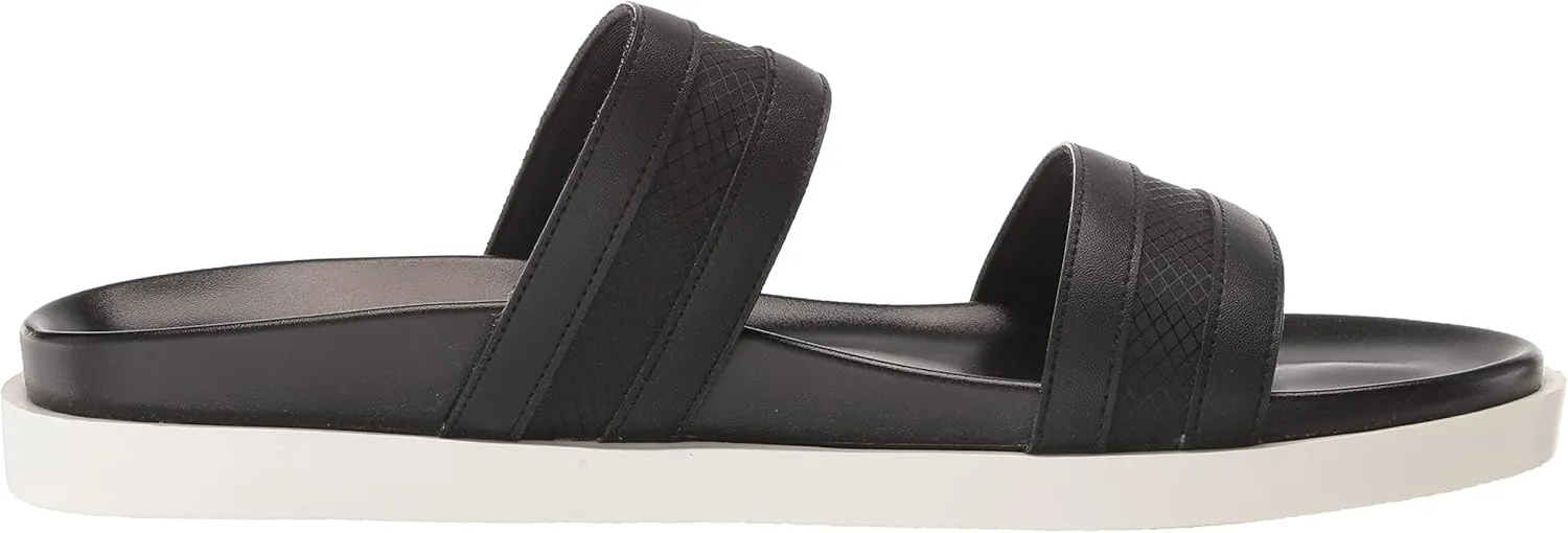 STACY ADAMS Men's Metro Double Strap Slide Sandal Flat