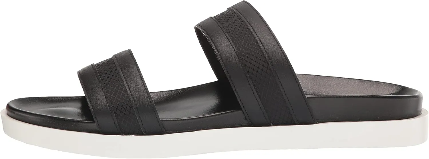 STACY ADAMS Men's Metro Double Strap Slide Sandal Flat