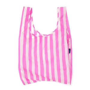 Standard Reusable Tote: Pink Painted Stripe