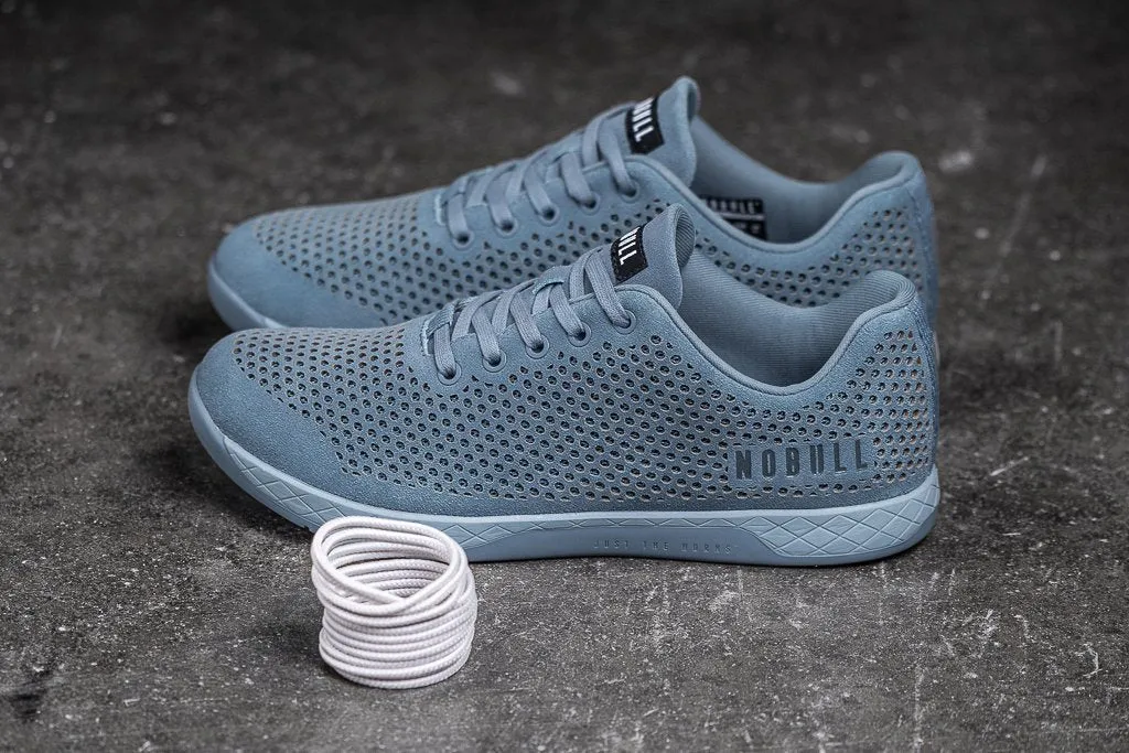 STEEL BLUE SUEDE TRAINER (MEN'S)