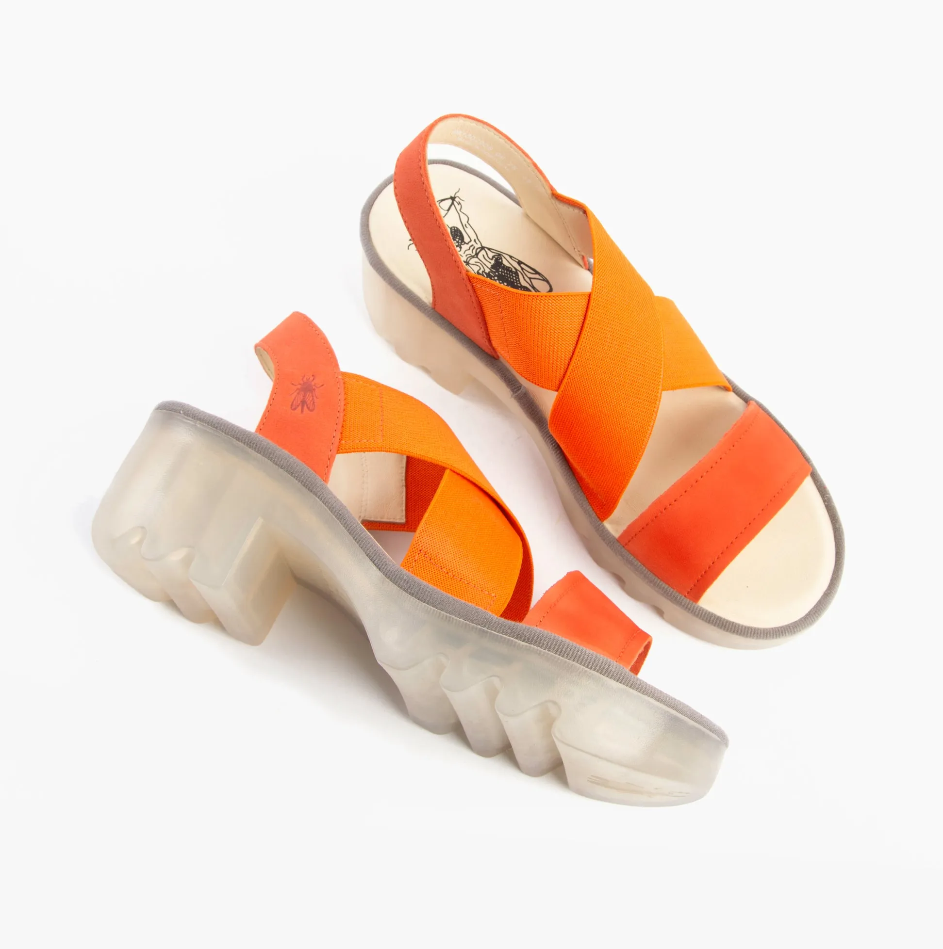 TAJI502FLY Womens Sandals Poppy Orange