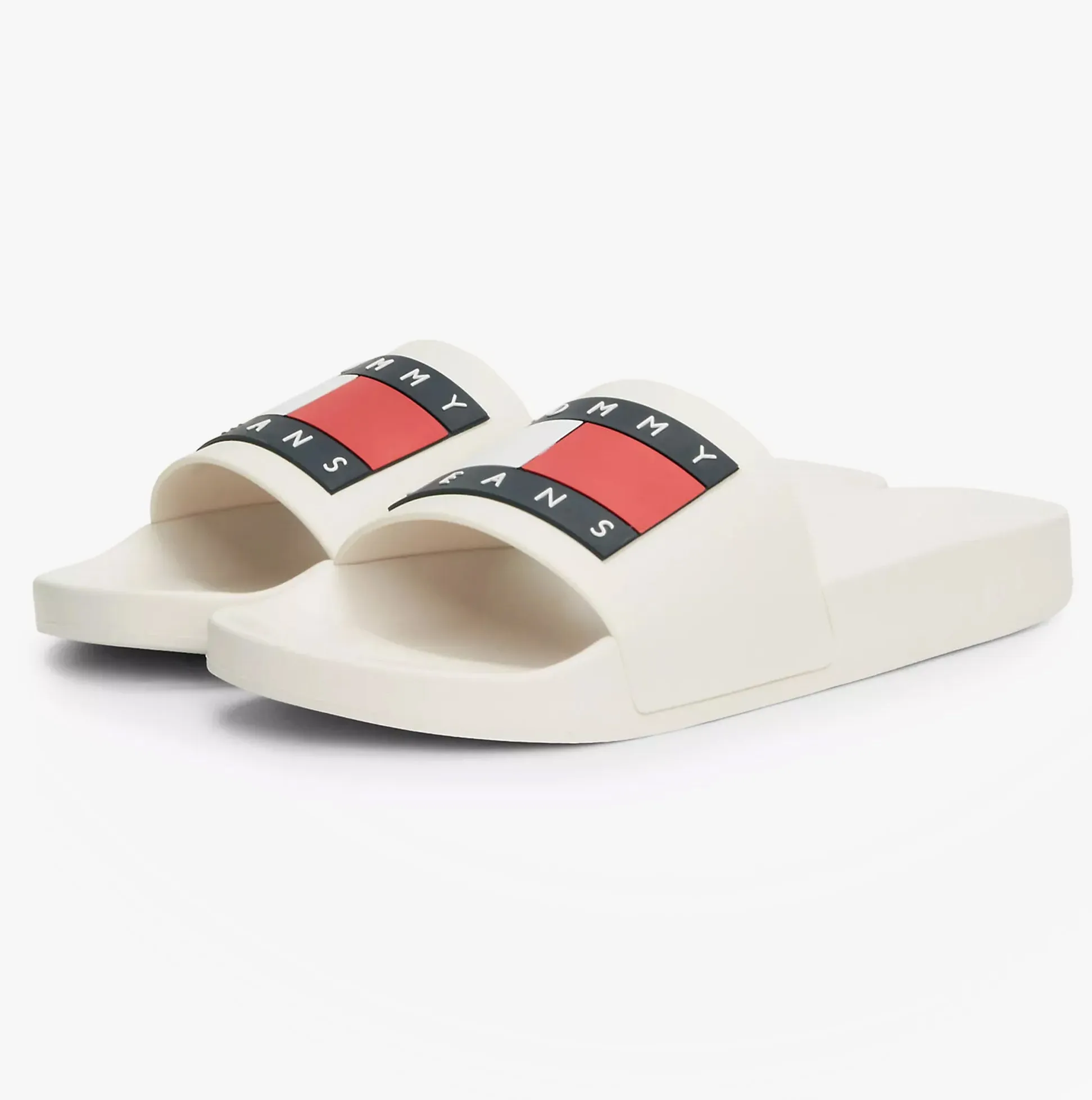 Tommy Hilfiger TJ POOL SLIDES Mens Slides Ecru