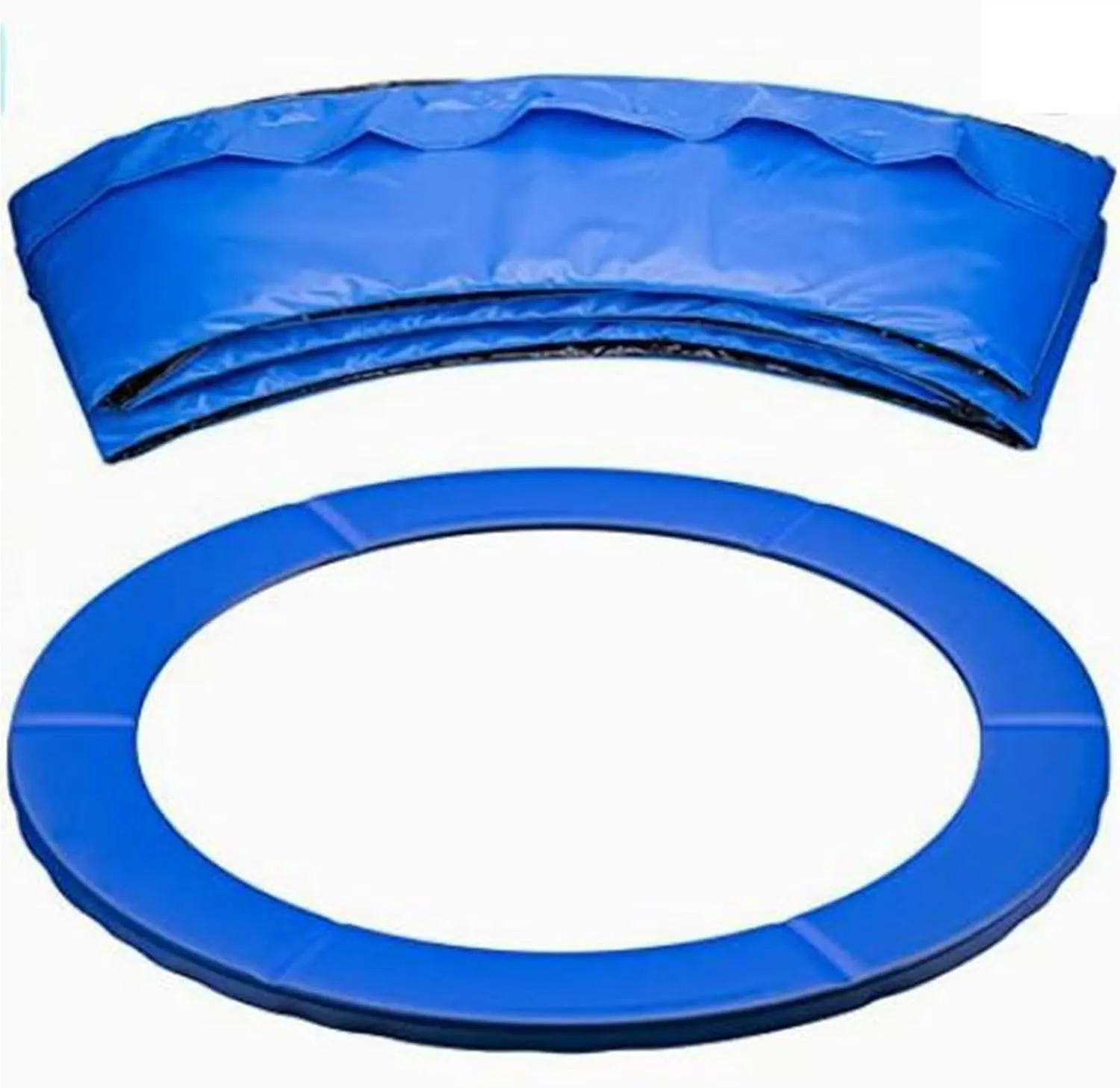 Trampoline Pad Replacement, Trampoline Pad 8ft 10ft 12ft 13ft 14ft Trampoline Spring Cover, UV Resistant Protector Mat, Round Spring Cover, Tear-Resistant Edge Protection(Blue,13ft)