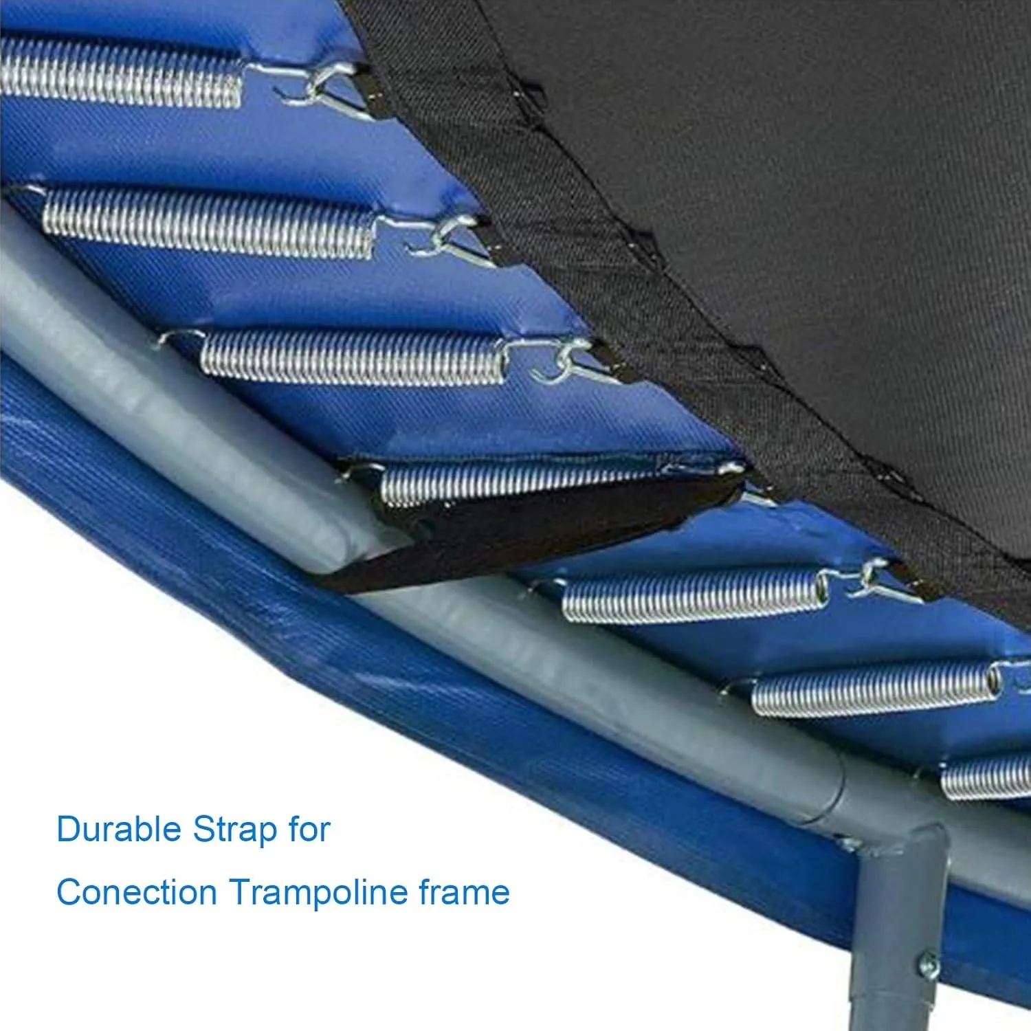Trampoline Pad Replacement, Trampoline Pad 8ft 10ft 12ft 13ft 14ft Trampoline Spring Cover, UV Resistant Protector Mat, Round Spring Cover, Tear-Resistant Edge Protection(Blue,13ft)