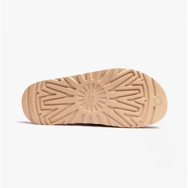 UGG GOLDENSTAR Womens Cross Slide Sandals Chestnut