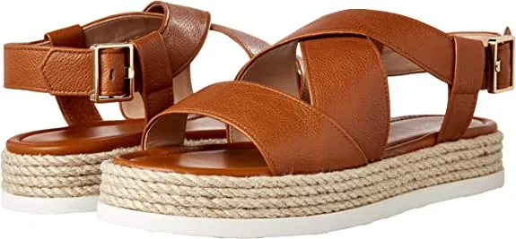 VIA SPIGA Women's 'V-Grayce Espadrille Wedge Sandal, Toffee, 10