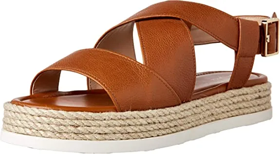 VIA SPIGA Women's 'V-Grayce Espadrille Wedge Sandal, Toffee, 10