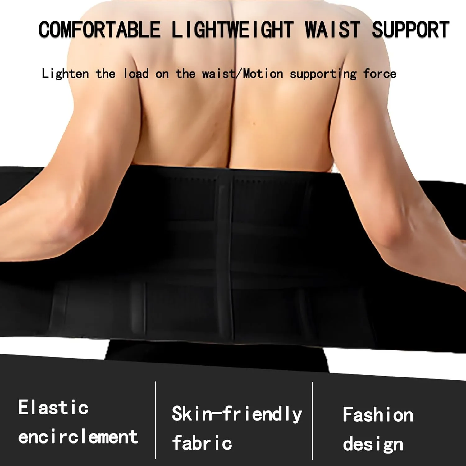 Waist Trainer for Men Abdominal Binder Back Support Belt Waist Trainer for Belly Belt Fat Trimmer Sweat Sweet Men's Band