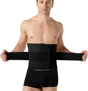 Waist Trainer for Men Abdominal Binder Back Support Belt Waist Trainer for Belly Belt Fat Trimmer Sweat Sweet Men's Band