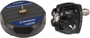 Westinghouse Universal 15” Pressure Washer Surface Cleaner Attachment & Pressure Washer 6-in-1 Nozzle Attachment - 3600 Max PSI, 1/4” Connector - for Gas and Electric Pressure Washers