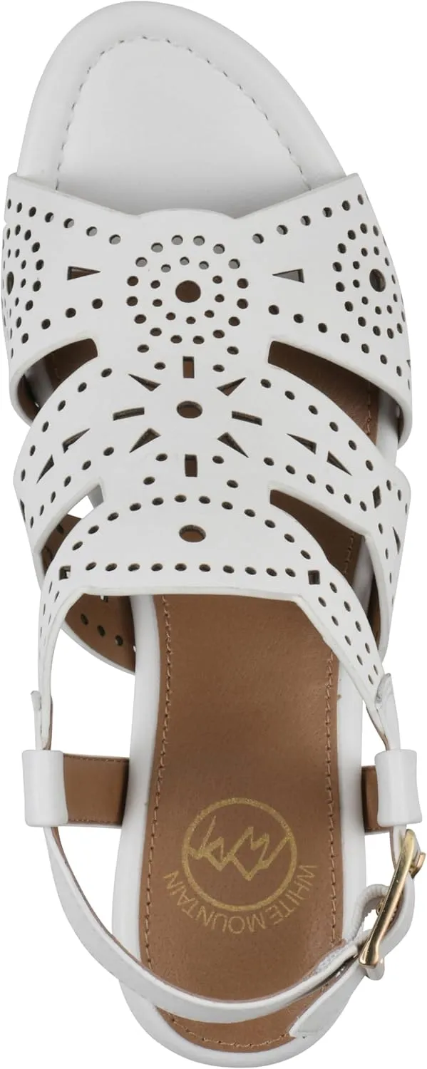 WHITE MOUNTAIN Women's Brush Up Wedge Sandal
