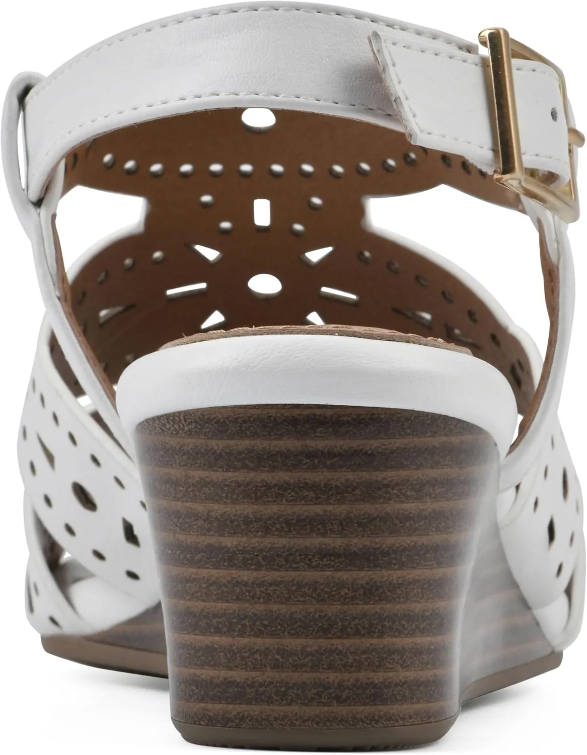 WHITE MOUNTAIN Women's Brush Up Wedge Sandal