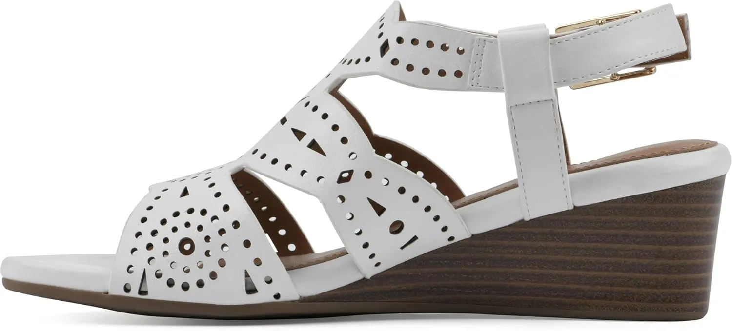WHITE MOUNTAIN Women's Brush Up Wedge Sandal