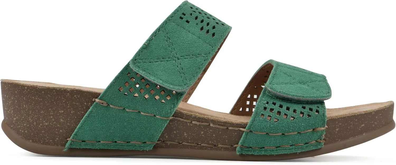 WHITE MOUNTAIN Women's Ferula Wedge Sandal
