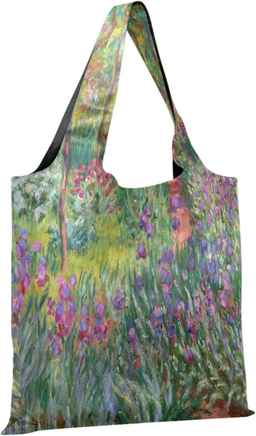 WIHVE Reusable Grocery Bag Foldable Shopping Tote Bag with Storage Pouch