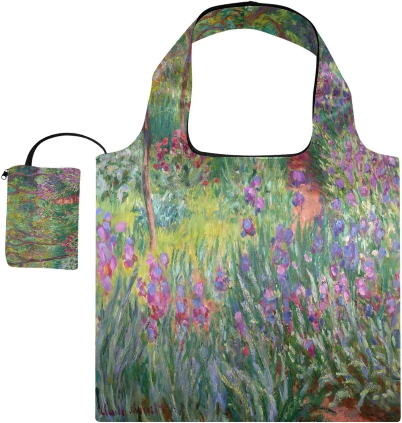WIHVE Reusable Grocery Bag Foldable Shopping Tote Bag with Storage Pouch