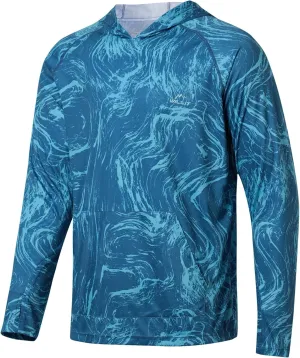 Willit Men's UPF 50  Sun Protection Hoodie Shirt Long Sleeve Rash Guard Fishing SPF Outdoor UV Shirt Lightweight Pocket