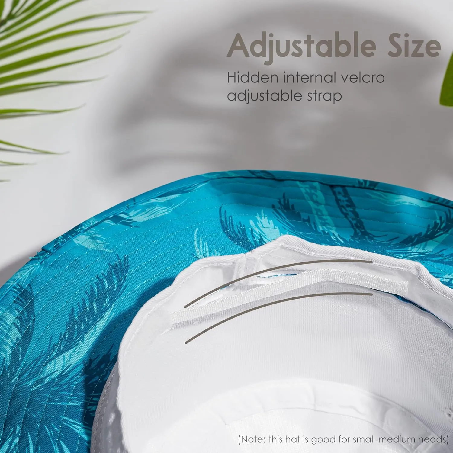 Women’s Beach Hat with Wide Brim Packable for Travel, UV Protection UPF50  Tropical Summer Hat Pineapple Cord Lock Bucket Hat