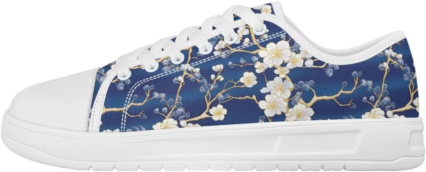 Womens Casual Sneakers Flower Shoes for Women Lightweight & Comfort Canvas Shoes