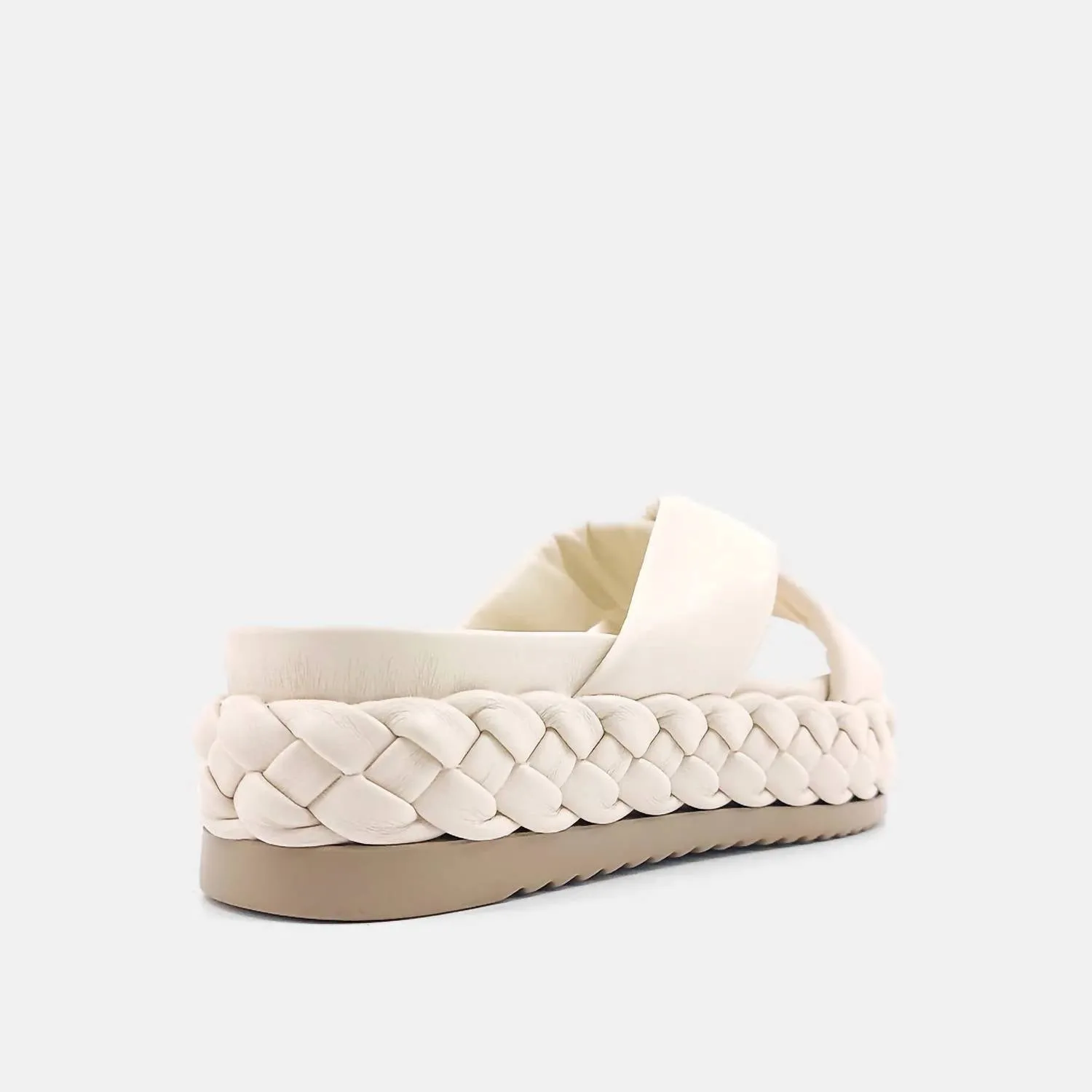 Women's Kimora Braided Platform Sandal In Cream