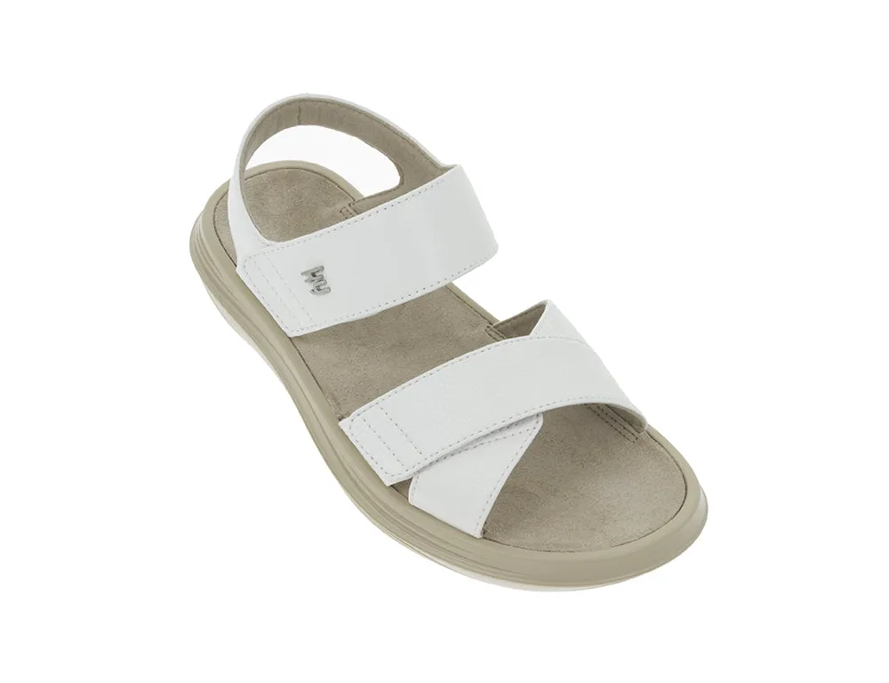 Womens Melano White Cushioned Sandals
