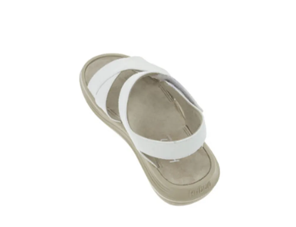 Womens Melano White Cushioned Sandals