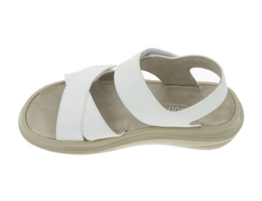 Womens Melano White Cushioned Sandals