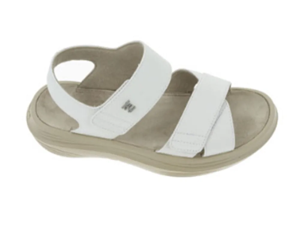 Womens Melano White Cushioned Sandals