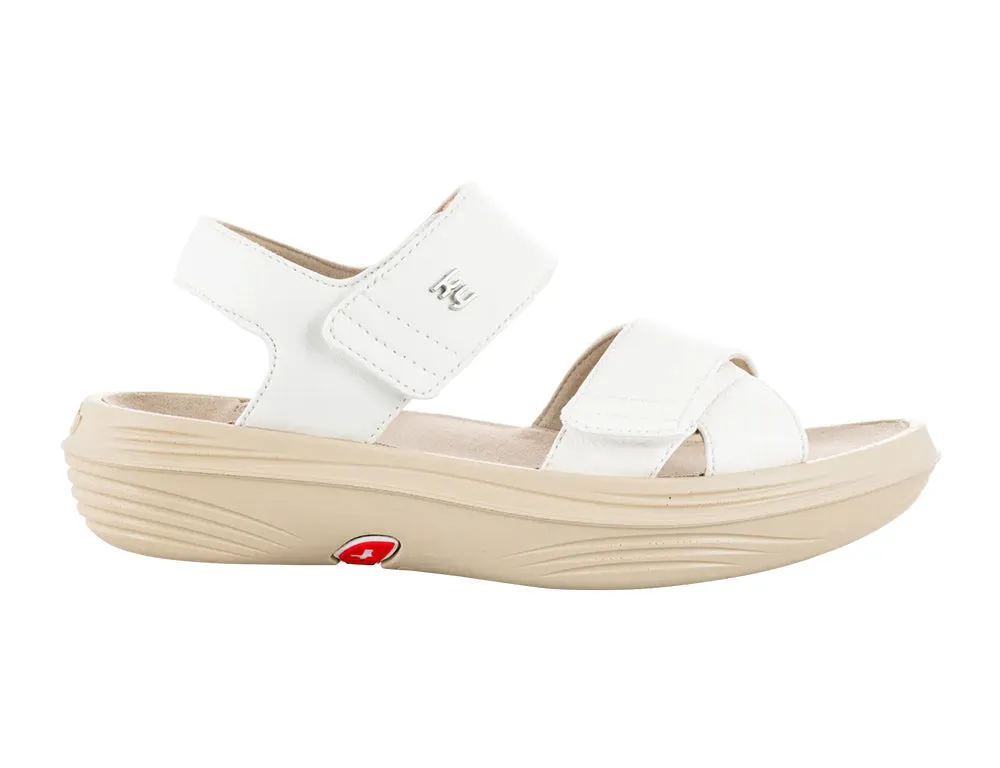 Womens Melano White Cushioned Sandals