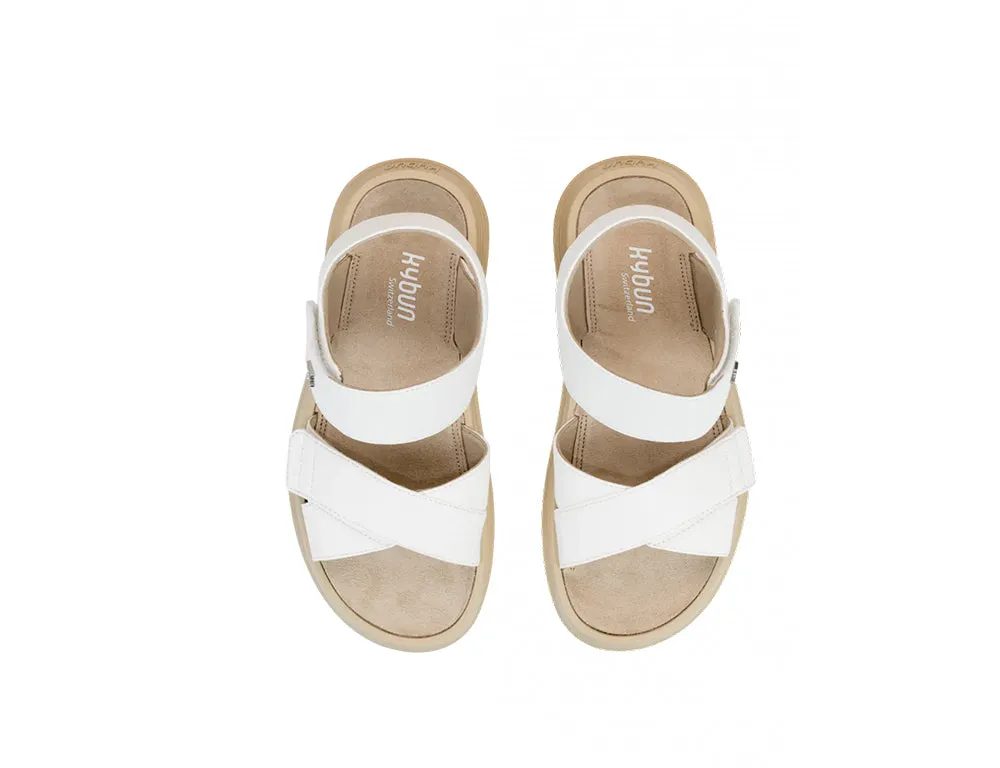 Womens Melano White Cushioned Sandals