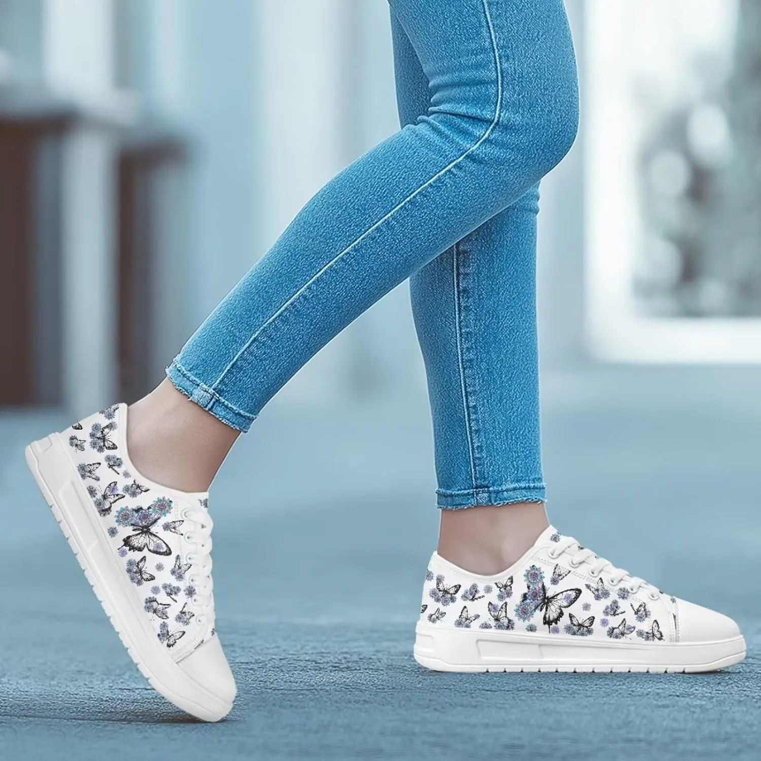 Women's Slip On Canvas Sneaker Low Top Casual Walking Shoes Lady Comfort Fashion Tennis Sneakers