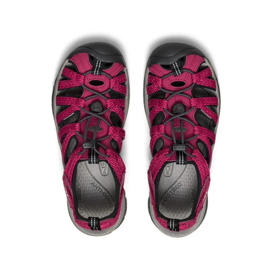 Women's Whisper - Beaujolais/Black