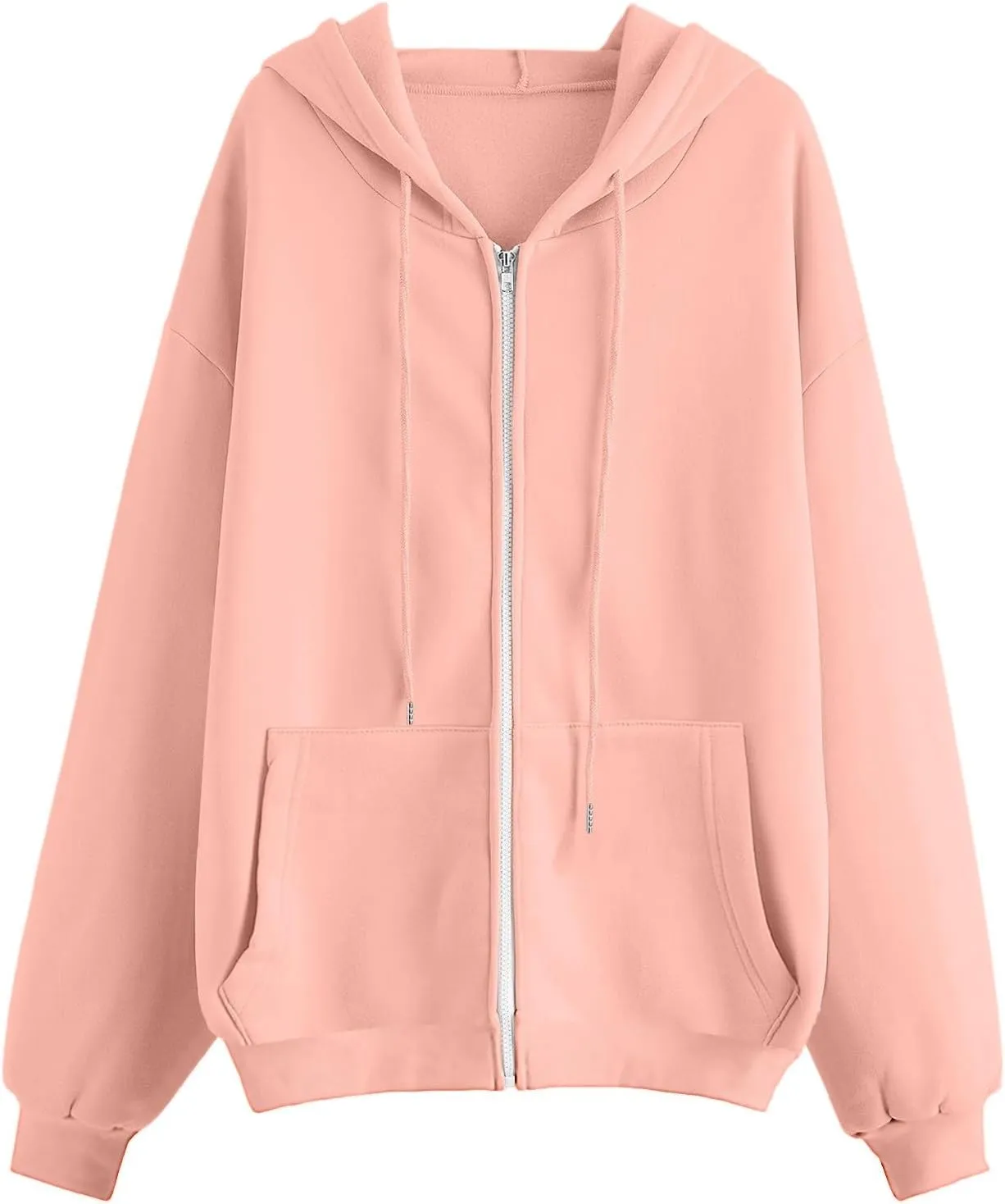 Y2K Zip Up Hoodie Women Casual Hoodies Oversized Lightweight Cute Hoodies Fashion Pullover Sweatshirt Tops with Pocket