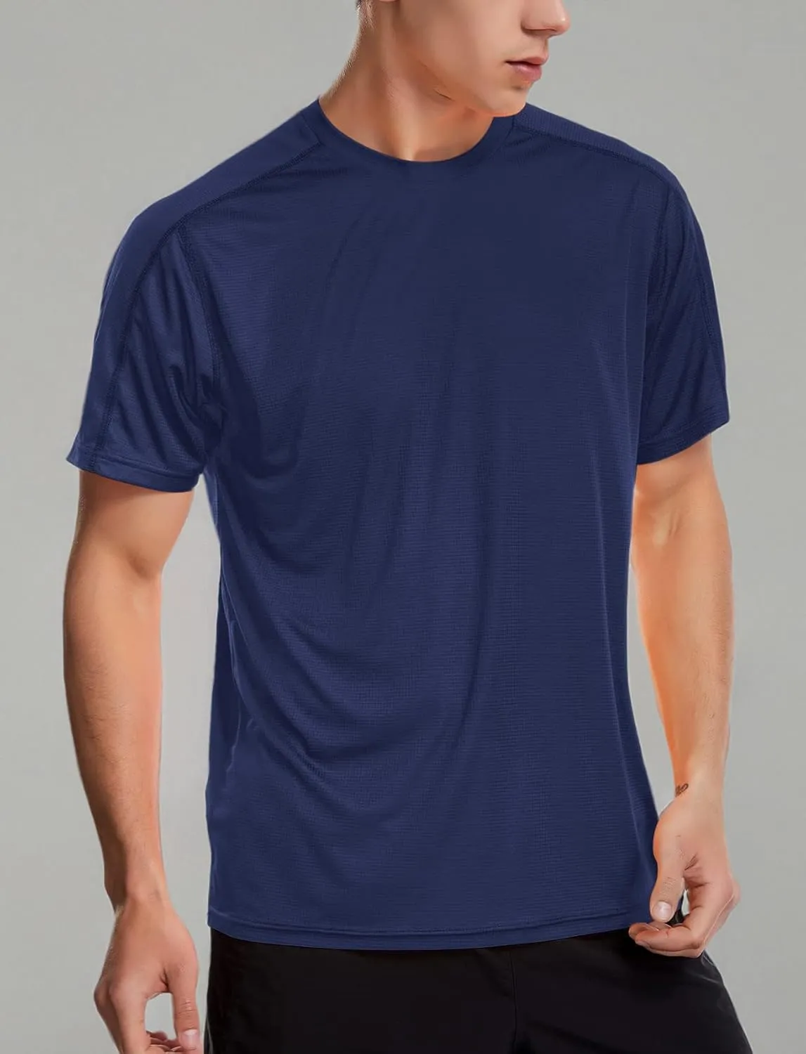 Zengjo Men's Workout Shirts Lightweight Sun Protection SPF Quick Dry T-Shirts Fishing Hiking Running
